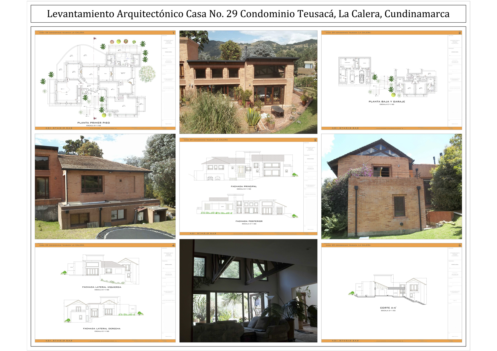 LEVANTAMIENTOS ARQUITECTÓNICOS de todo tipo de construcciones, desarrollando los planos, croquis de plantas y fachadas