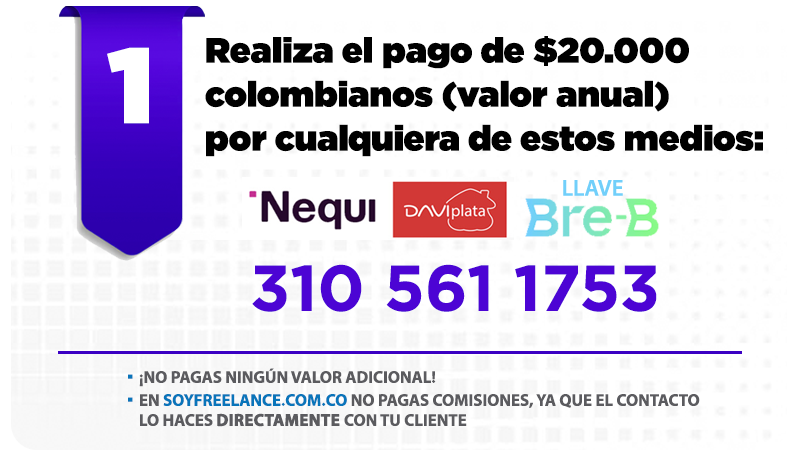ofertas de trabajo freelance en Bogotá y Latinoamérica